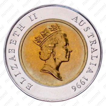 5 долларов 1996, Дональд Брэдмен [Австралия] - Аверс