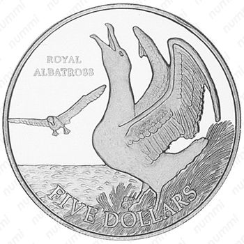 5 долларов 1998, Королевский альбатрос [Австралия] - Реверс