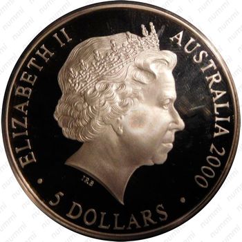 5 долларов 2000, коала [Австралия] Proof - Аверс