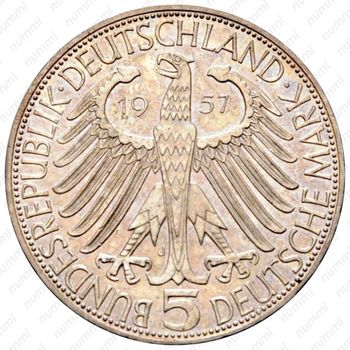 5 марок 1957, Эйхендорф [Германия] - Аверс