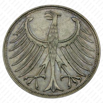 5 марок 1959, D, знак монетного двора: "D" - Мюнхен [Германия] - Аверс