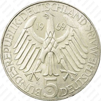 5 марок 1969, Фонтане [Германия] - Аверс