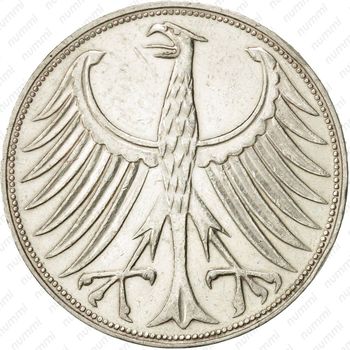 5 марок 1969, G, знак монетного двора: "G" - Карлсруэ [Германия] - Аверс