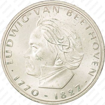 5 марок 1970, Бетховен [Германия] - Реверс