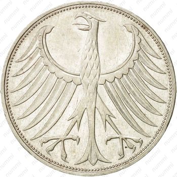 5 марок 1972, D, знак монетного двора: "D" - Мюнхен [Германия] - Аверс