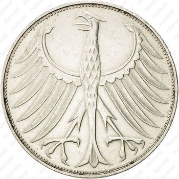 5 марок 1973, G, знак монетного двора: "G" - Карлсруэ [Германия] - Аверс