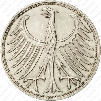 5 марок 1974, F, знак монетного двора: "F" - Штутгарт [Германия] - Аверс