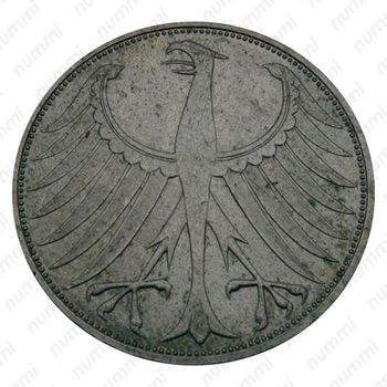5 марок 1974, J, знак монетного двора: "J" - Гамбург [Германия] - Аверс