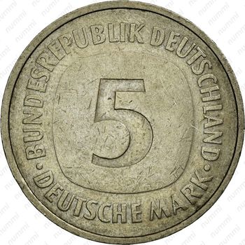 5 марок 1975, F, знак монетного двора: "F" - Штутгарт [Германия] - Реверс