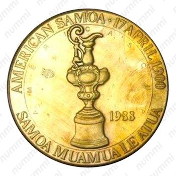 1 доллар 1988, регата "Кубок Америки" [Австралия] Proof - Аверс