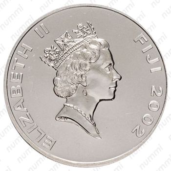 1 доллар 2002, 50 лет коронации Королевы Елизаветы II [Фиджи] - Аверс