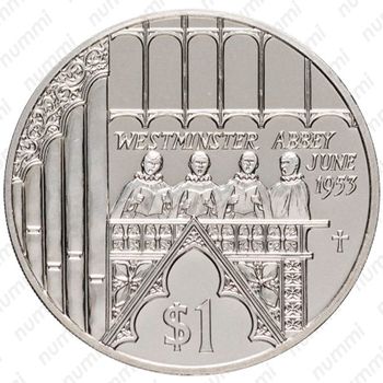 1 доллар 2002, 50 лет коронации Королевы Елизаветы II [Фиджи] - Реверс