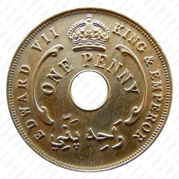 1 пенни 1908 [Британская Западная Африка] - Аверс