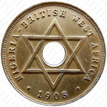 1 пенни 1908 [Британская Западная Африка] - Реверс