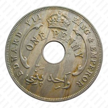 1 пенни 1909 [Британская Западная Африка] - Аверс