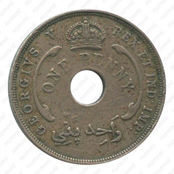 1 пенни 1927 [Британская Западная Африка] - Аверс