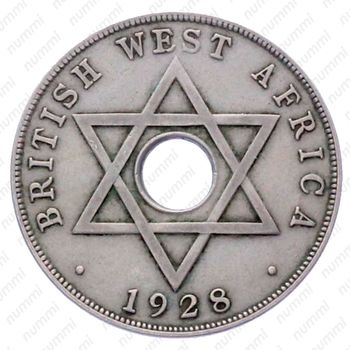 1 пенни 1928 [Британская Западная Африка] - Реверс