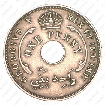 1 пенни 1935 [Британская Западная Африка] - Аверс