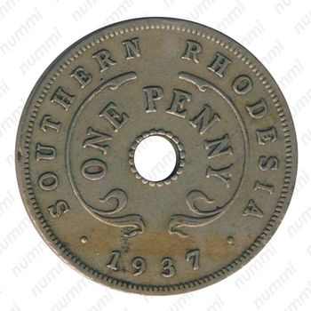 1 пенни 1937 [Зимбабве] - Реверс
