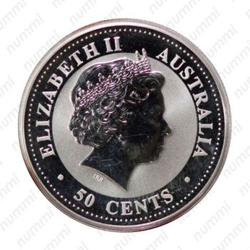 50 центов 2000, Восточный календарь - Год Дракона [Австралия] Proof - Аверс