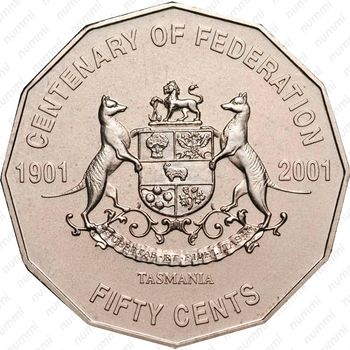 50 центов 2001, Тасмания [Австралия] - Реверс