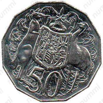 50 центов 2009, герб [Австралия] - Реверс