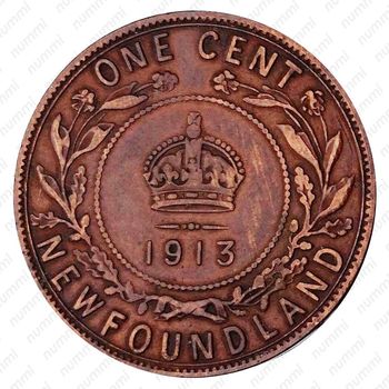 1 цент 1913 [Канада] - Реверс