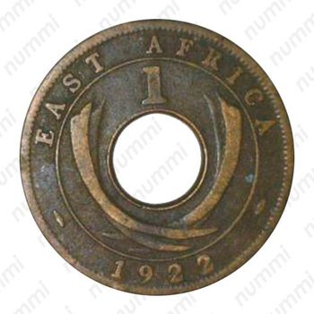 1 цент 1922, H, знак монетного двора: "H" - Хитон, Бирмингем [Восточная Африка] - Реверс