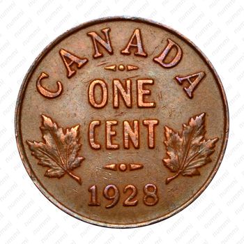 1 цент 1928 [Канада] - Реверс