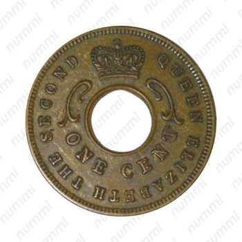 1 цент 1957, без букв [Восточная Африка] - Аверс