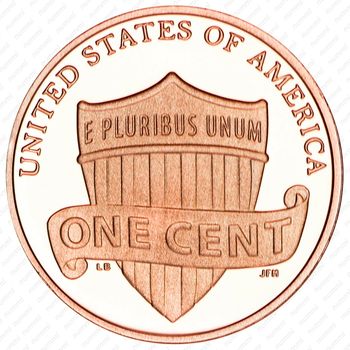 1 цент 2017, S, Линкольн - щит (Lincoln Shield Cent) [США] - Реверс