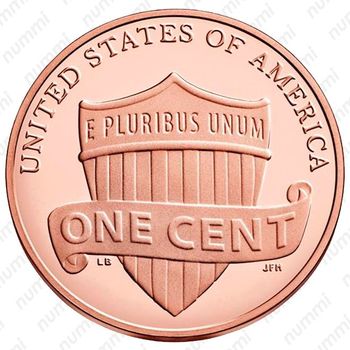 1 цент 2018, S, Линкольн - щит (Lincoln Shield Cent) [США] - Реверс
