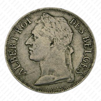 1 франк 1926, BELGES [Демократическая Республика Конго] - Аверс