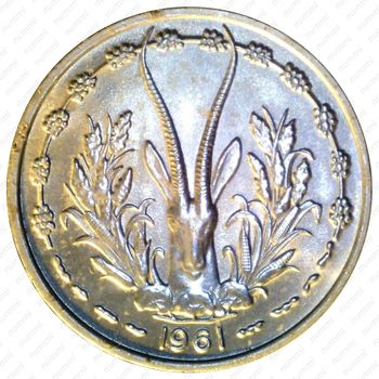 1 франк 1961 [Западная Африка (BCEAO)] - Аверс