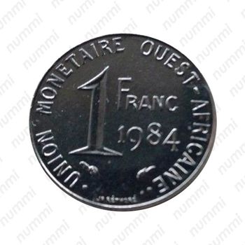 1 франк 1984 [Западная Африка (BCEAO)] - Реверс