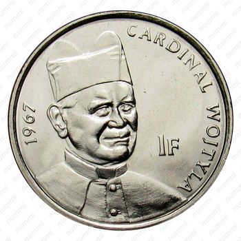 1 франк 2004, кардинал [Демократическая Республика Конго] - Реверс