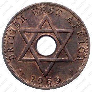 1 пенни 1956, H, знак монетного двора: "H" - Хитон, Бирмингем [Британская Западная Африка] - Реверс