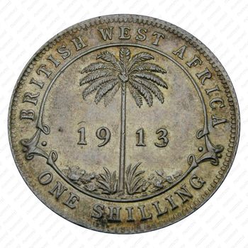1 шиллинг 1913, без обозначения монетного двора [Британская Западная Африка] - Реверс