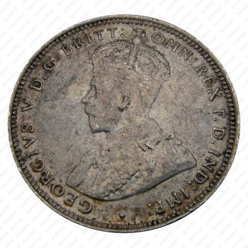 1 шиллинг 1914, H, знак монетного двора: "H" - Хитон, Бирмингем [Британская Западная Африка] - Аверс