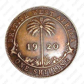 1 шиллинг 1920, KN, латунь [Британская Западная Африка] - Реверс
