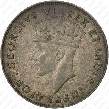 1 шиллинг 1942, I, знак монетного двора: "I" - Бомбей [Восточная Африка] - Аверс