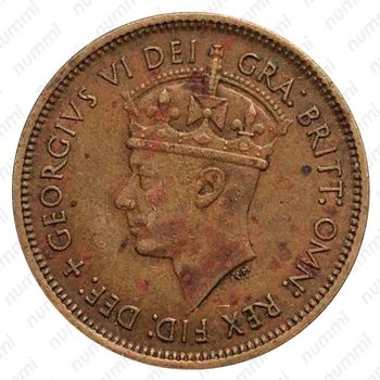 1 шиллинг 1949, KN, знак монетного двора: "KN" - Кингз Нортон Металл, Бирмингем [Британская Западная Африка] - Аверс