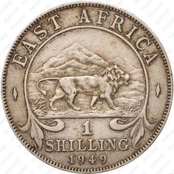 1 шиллинг 1949, KN, знак монетного двора: "KN" - Кингз Нортон Металл, Бирмингем [Восточная Африка] - Реверс