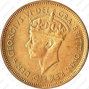 1 шиллинг 1952, KN, знак монетного двора: "KN" - Кингз Нортон Металл, Бирмингем [Британская Западная Африка] - Аверс