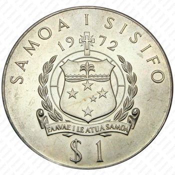 1 тала 1972, 250 лет открытию Самоа [Австралия] - Аверс