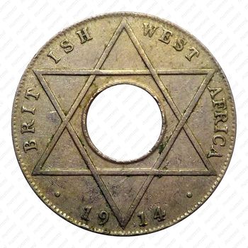1/10 пенни 1914, без обозначения монетного двора [Британская Западная Африка] - Реверс