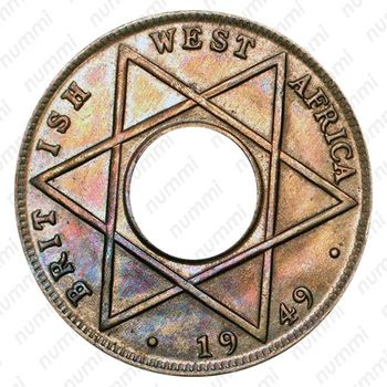 1/10 пенни 1949, H, знак монетного двора: "H" - Хитон, Бирмингем [Британская Западная Африка] - Реверс