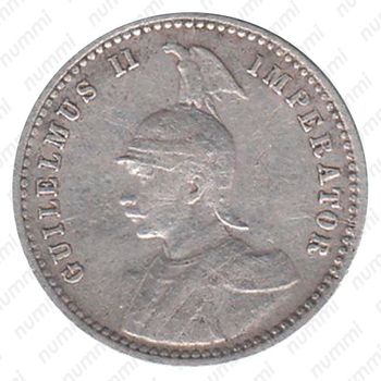 1/4 рупии 1906, J, знак монетного двора "J" — Гамбург [Восточная Африка] - Аверс
