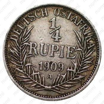 1/4 рупии 1909 [Восточная Африка] - Реверс
