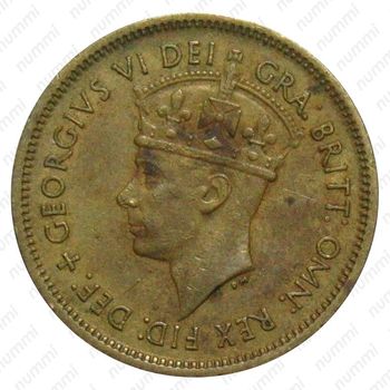 1 шиллинг 1952, H, знак монетного двора: "H" - Хитон, Бирмингем [Британская Западная Африка] - Аверс